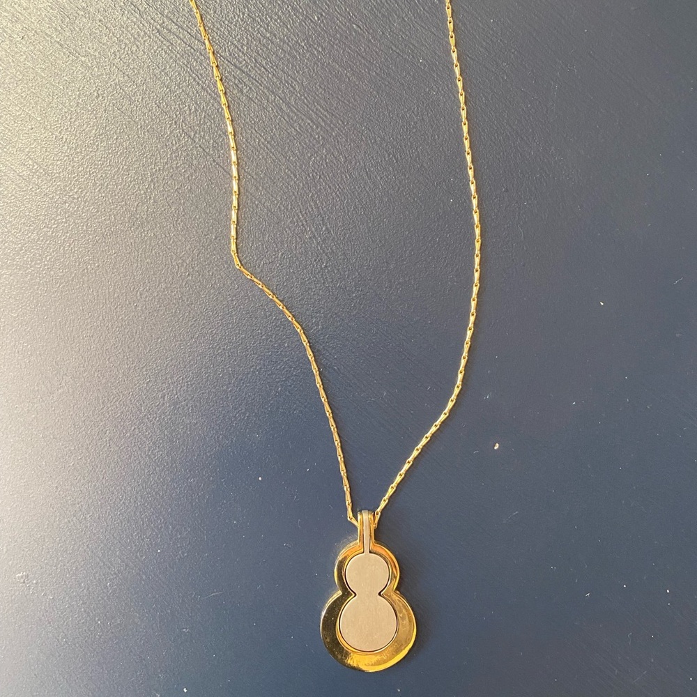 Gold and Silver shadow 8’s necklace